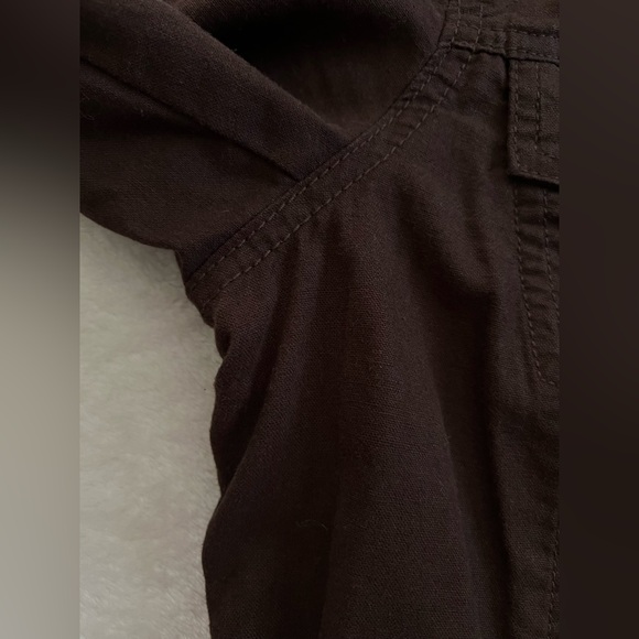 Relativity Lightweight Dark Brown Button Down Linen Blend Jacket, NWOT, Size L - Picture 14 of 15